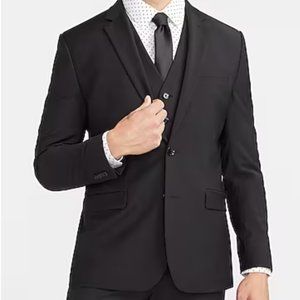 Men's Express Photographer Slim Fit Suit Jacket Black 40R
